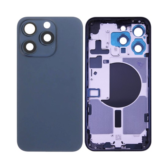 Back Cover+Frame Apple iPhone 15 Pro Max Blue Titanium